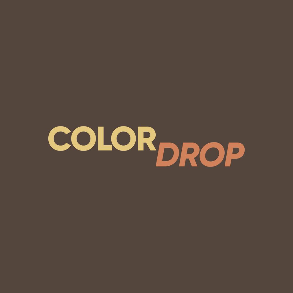 Color Drop campaign logo on brown background